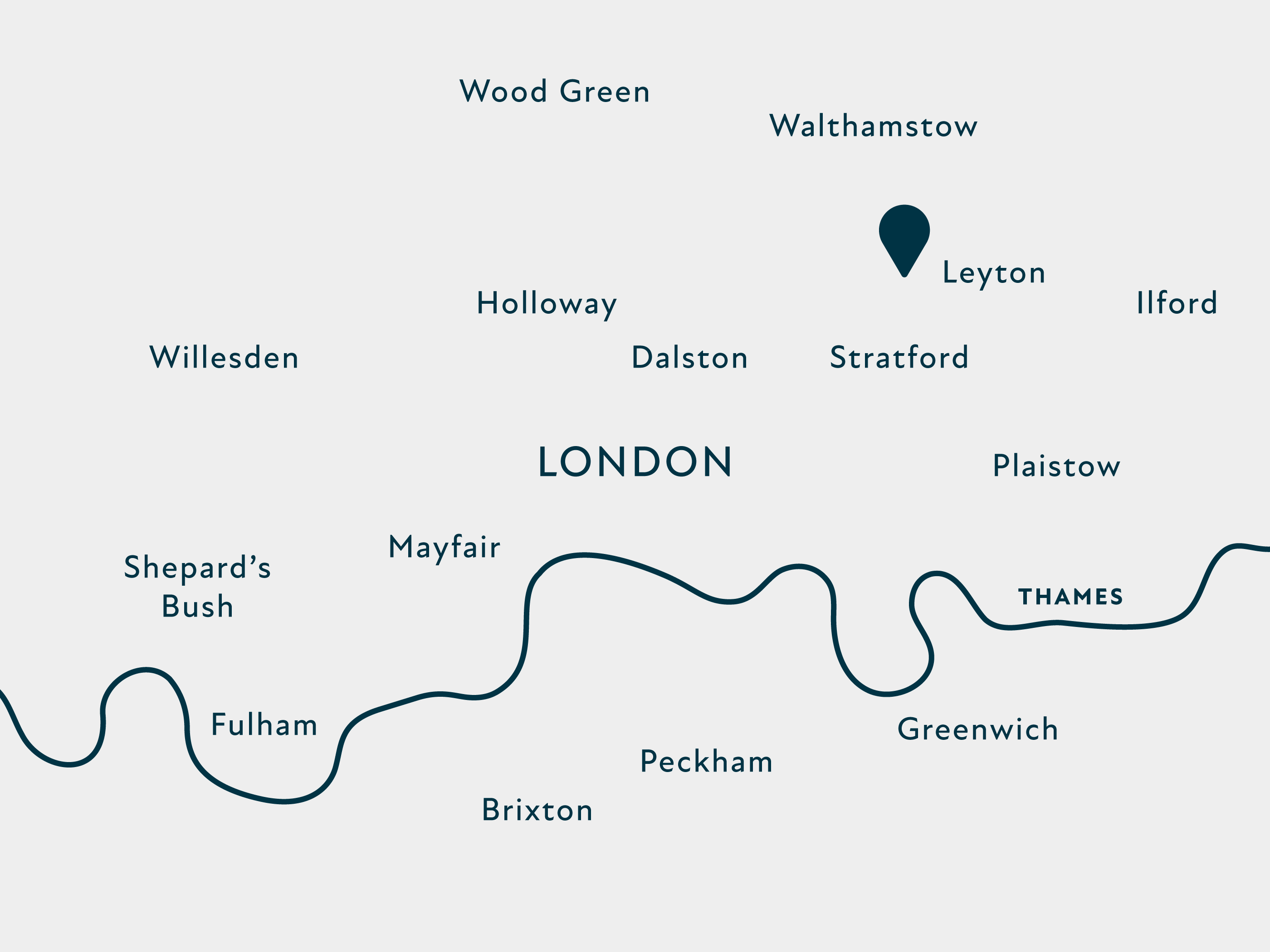 Graphic London Map